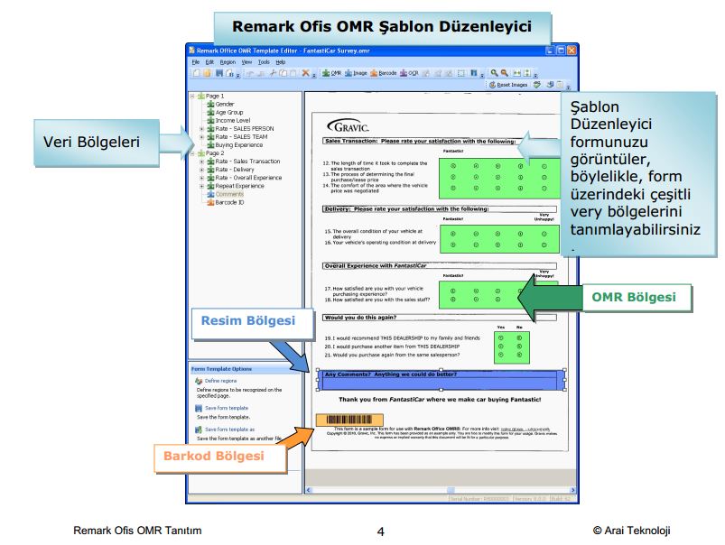 Optik Okuma Form Tasarım